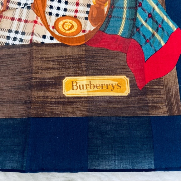 Burberrys of London Nova Check Multicolor Square Bandana/Scarf NWOT - Picture 10 of 13